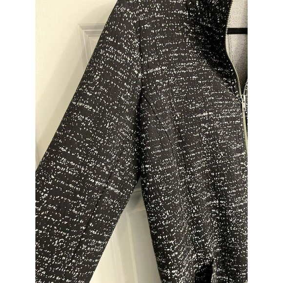 VTG ELLIOTT LAUREN Jacket Sz‎ Medium Black Heathers Full Zip Pockets Athleisure - Picture 3 of 8